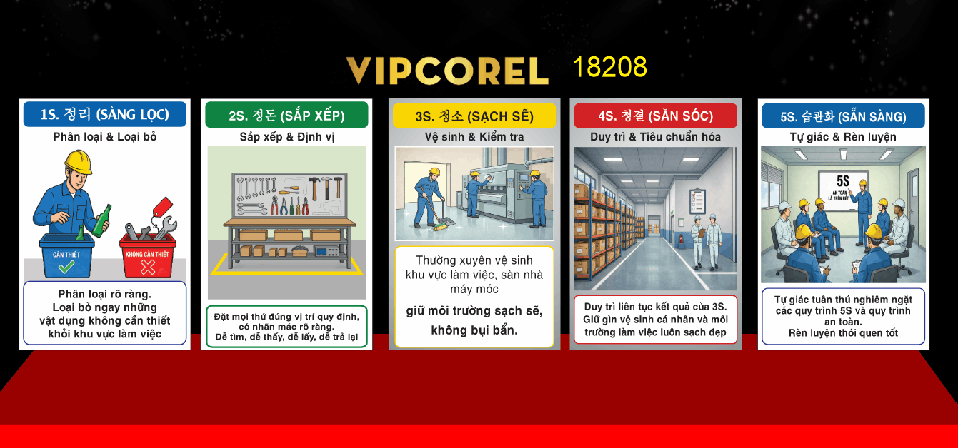 File Corel Bảng Nội Quy Công Ty 5S 2026
